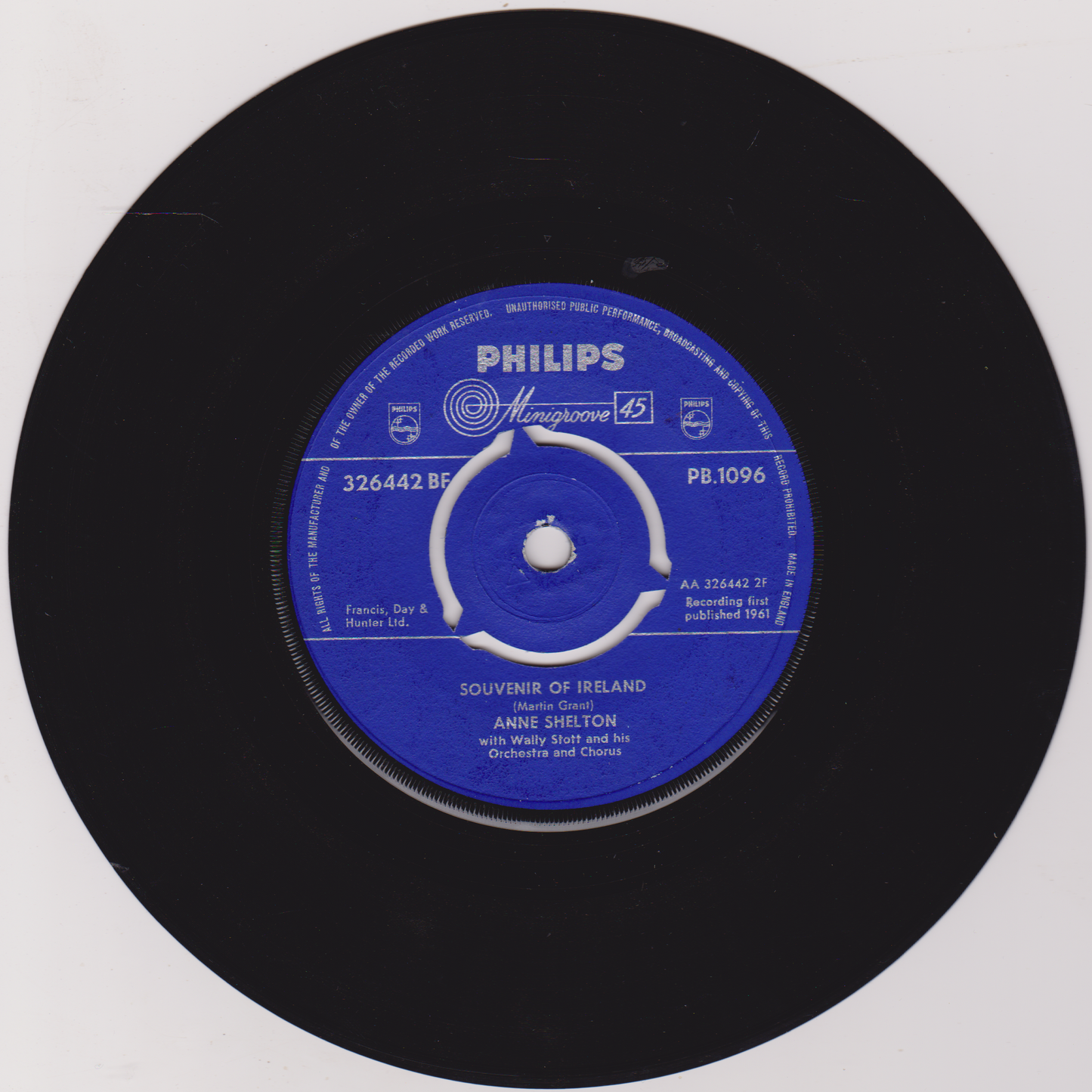 Anne Shelton - Sailor (Philips 1961) 7" vinyl single VG/-