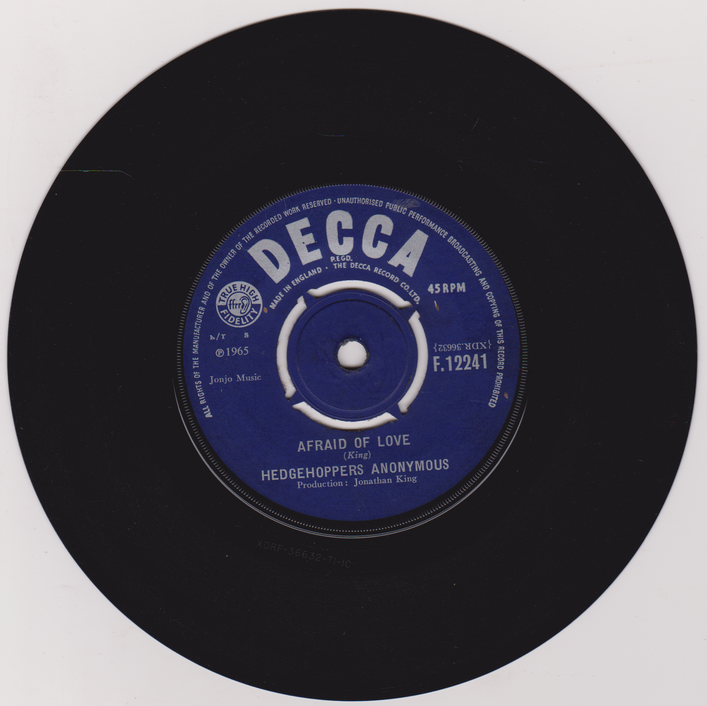 Hedgehoppers Anonymous – It's Good News Week (Decca 1965) 7" vinyl single VG/-