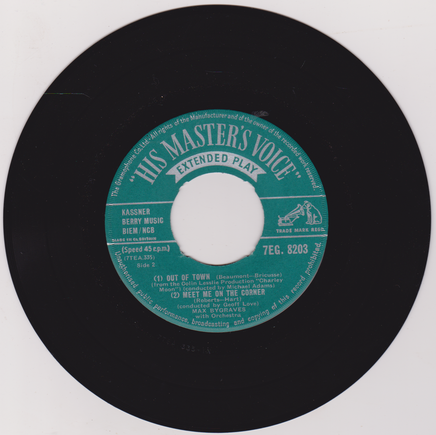 Max Bygraves – A Good Idea, Son! (HMV 1956) 7" vinyl EP VG/VG jukebox centre