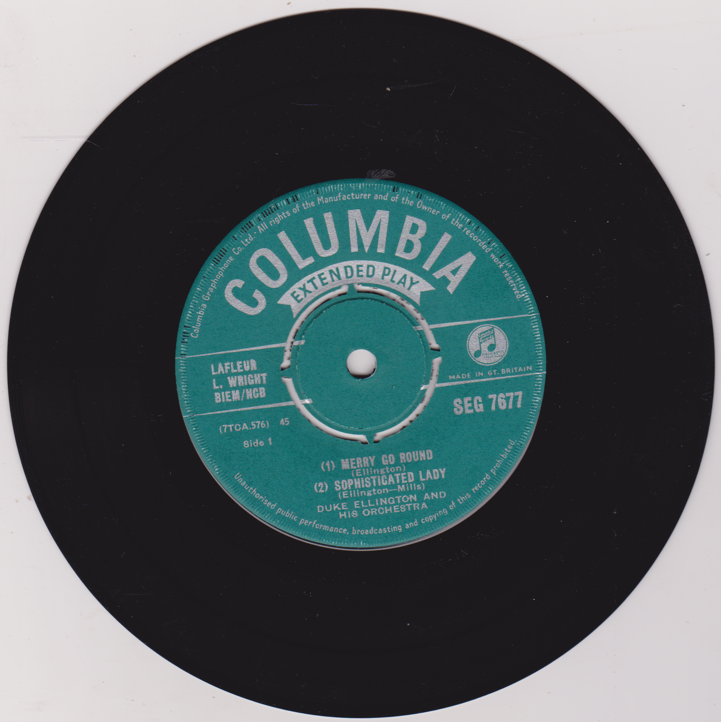 Duke Ellington - Merry Go Round (Columbia 1957) 7" vinyl P/S EP VG/VG
