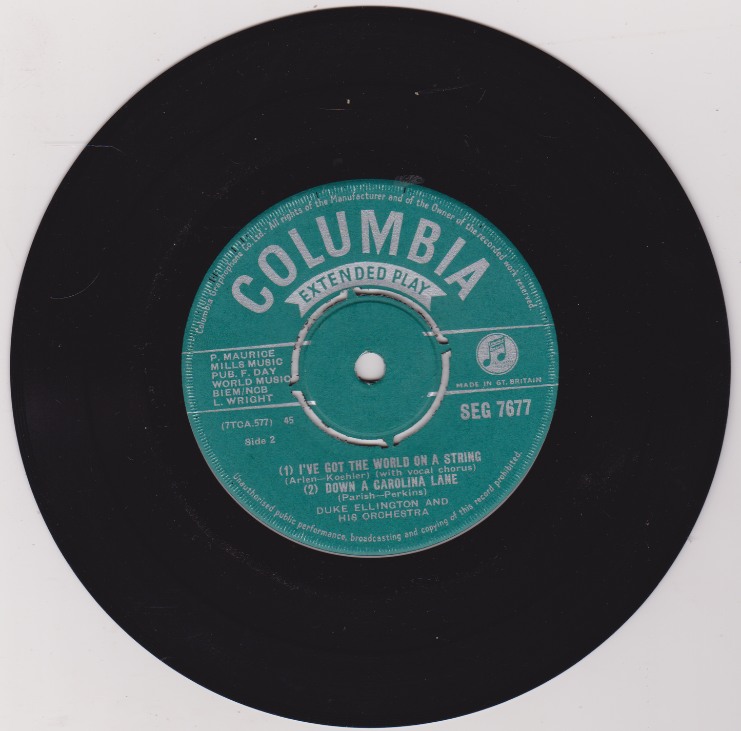 Duke Ellington - Merry Go Round (Columbia 1957) 7" vinyl P/S EP VG/VG