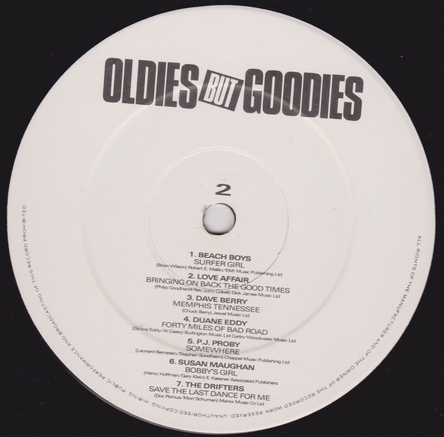 Various - Oldies But Goodies 12" vinyl LP VG/VG