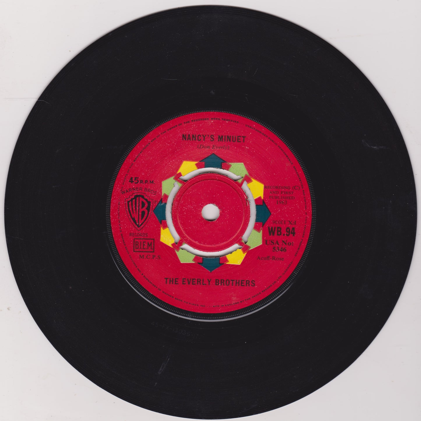 The Everly Brothers – (So It Was… So It Is) So It Always Will Be 7" vinyl G+/-