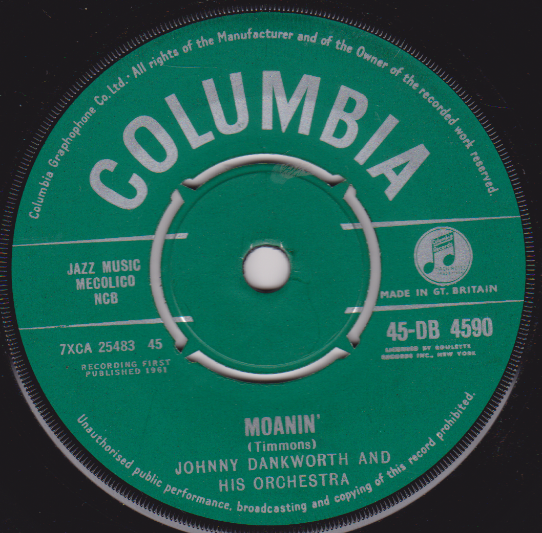 Johnny Dankworth And His Orchestra – African Waltz (Columbia 1961) 7" vinyl single VG/-