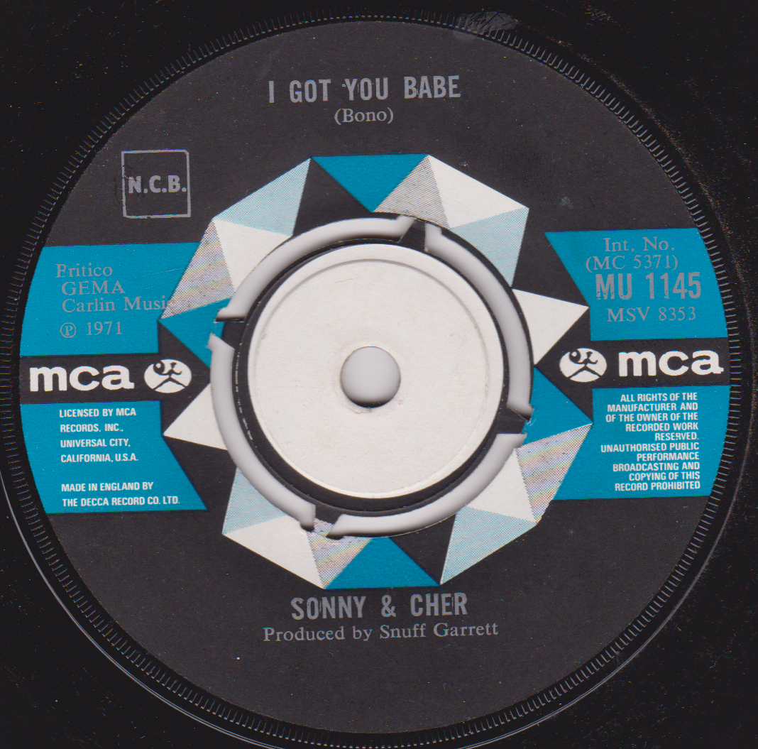 Sonny & Cher – All I Ever Need Is You (MCA 1971) 7" vinyl single VG/-