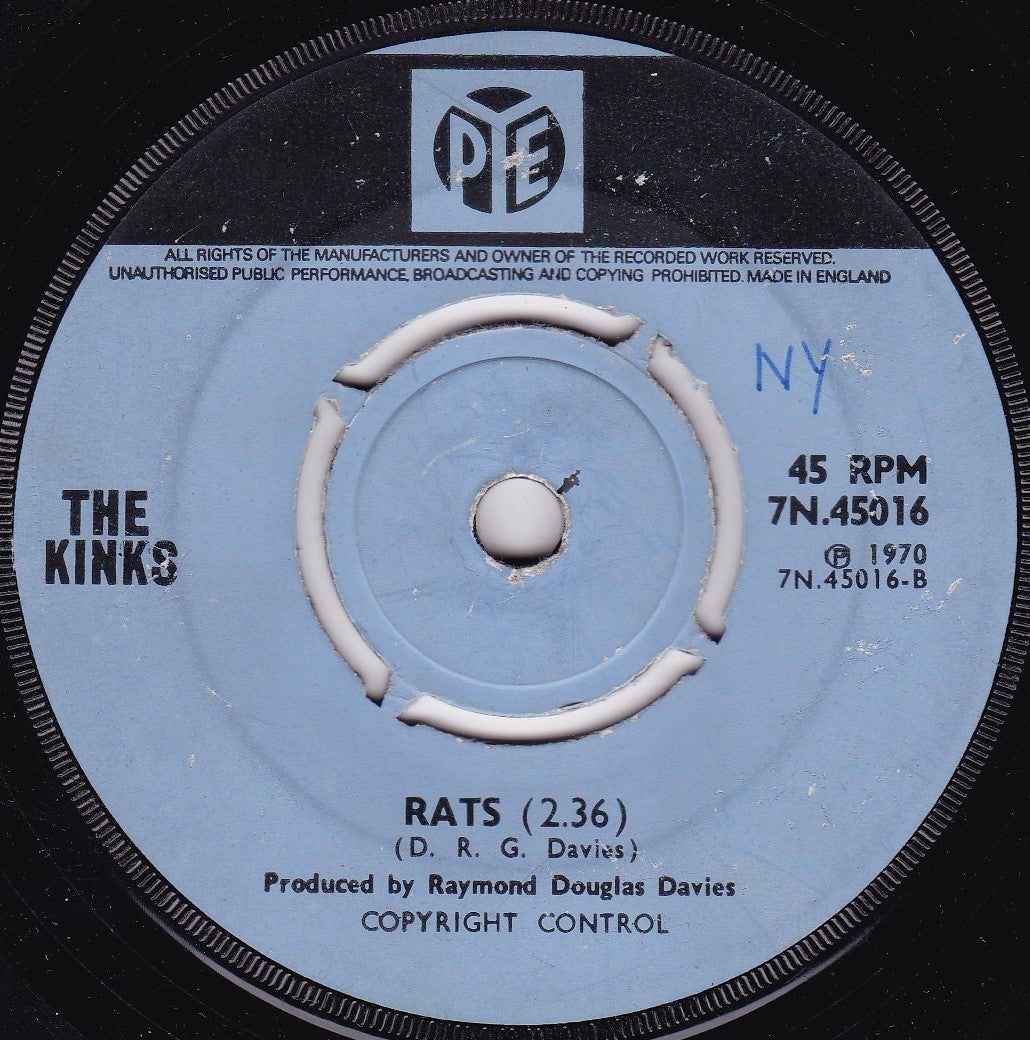 The Kinks – Apeman (Pye 1970) 7" vinyl single G+/-