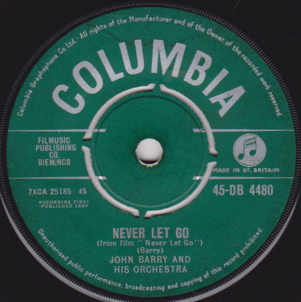 The John Barry Seven - Blueberry Hill (Columbia 1960) 7" vinyl single G+/-