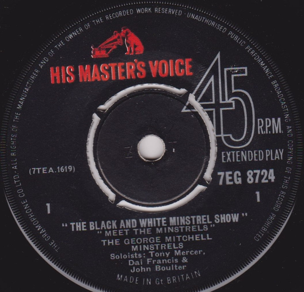 The George Mitchell Minstrels – The Black And White Minstrel Show No.1 7" vinyl EP VG/-