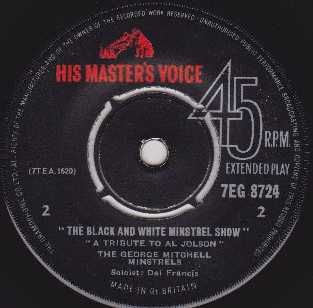 The George Mitchell Minstrels – The Black And White Minstrel Show No.1 7" vinyl EP VG/-