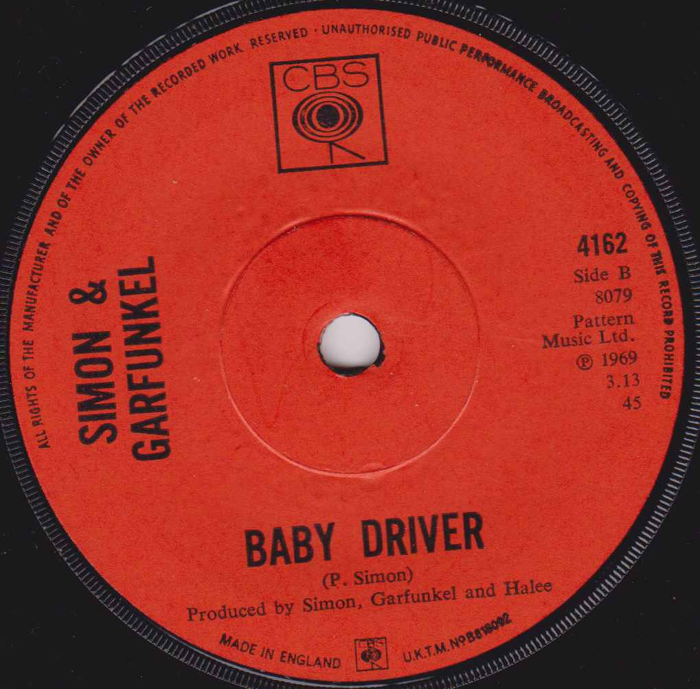 Simon & Garfunkel – The Boxer (CBS 1969) 7" vinyl single VG/-
