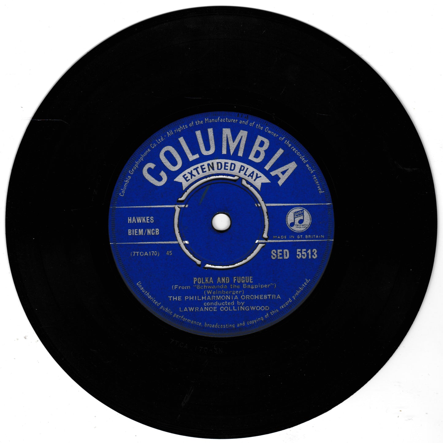 Borodin, Collingwood - In The Steppes Of Central Asia (Decca 1954) 7" vinyl EP G+/-