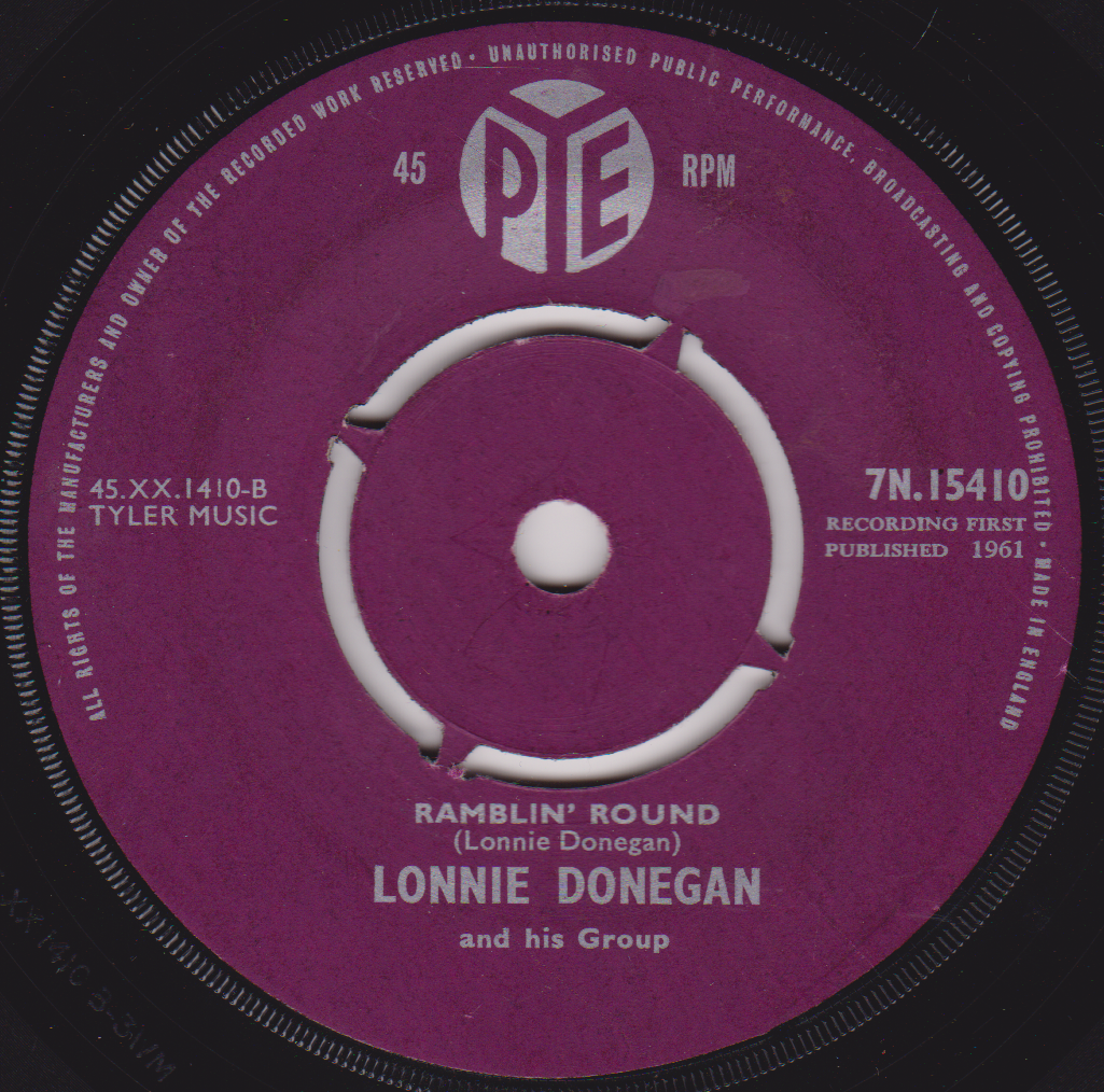 Lonnie Donegan – The Comancheros (Pye 1962) 7" vinyl single VG/-
