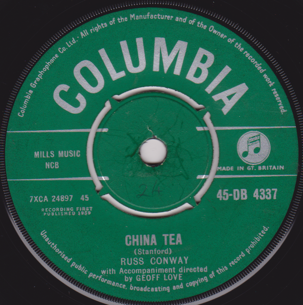 Russ Conway – China Tea (Columbia, 1959) 7" vinyl VG/-