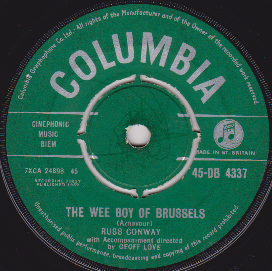 Russ Conway – China Tea (Columbia, 1959) 7" vinyl VG/-