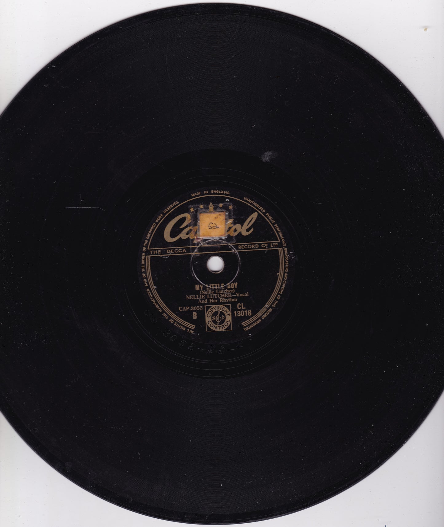 Nellie Lutcher And Her Rhythm – Cool Water / My Little Boy 10" shellac VG/-