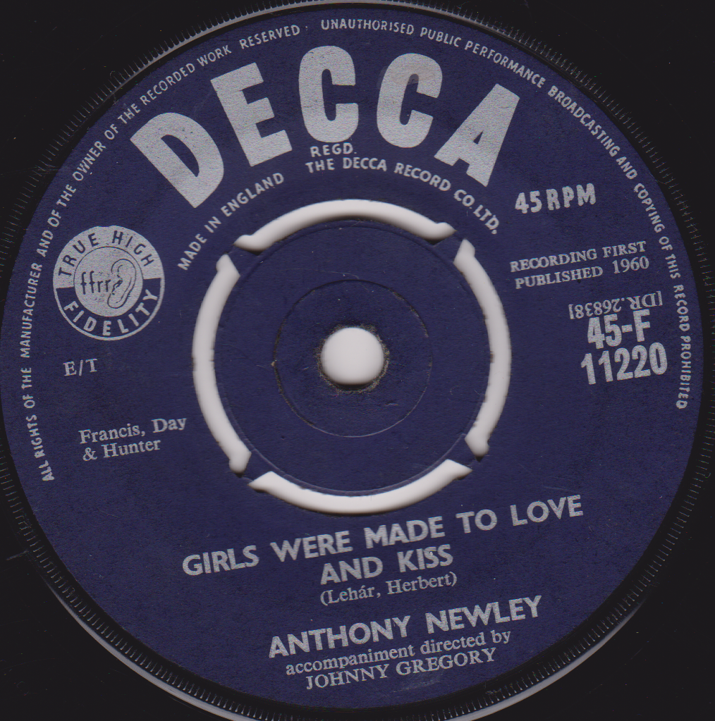 Anthony Newley - Do You Mind (Decca 1960) 7" vinyl single VG/-