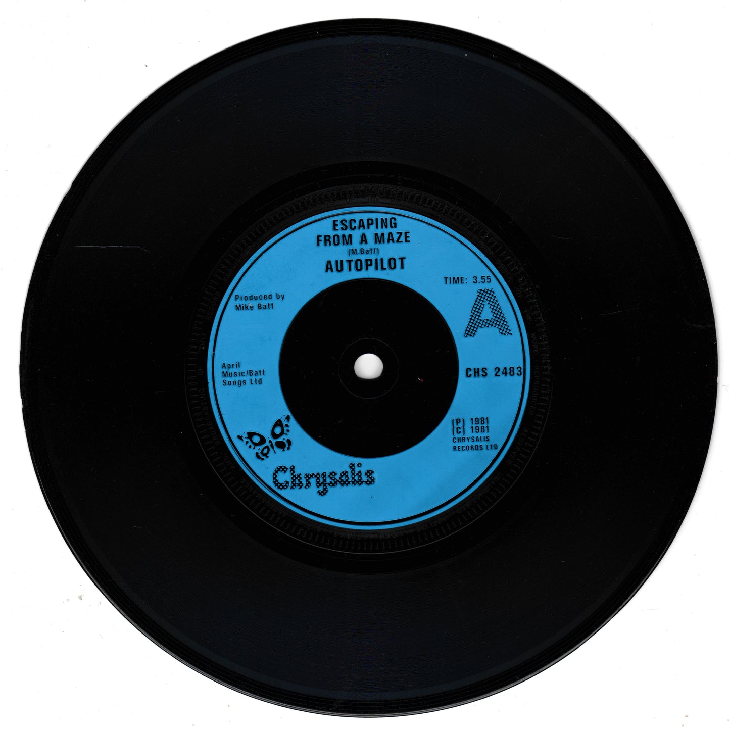 Autopilot – Escaping From A Maze (Chrysalis 1981) 7" vinyl single VG/VG