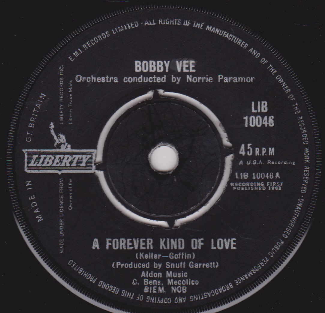 Bobby Vee – A Forever Kind Of Love (London 1962) 7" vinyl single VG/-