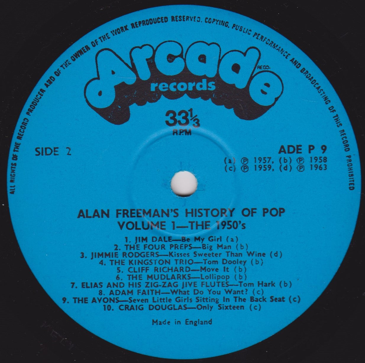 Various – Alan Freeman's History Of Pop - 40 Famous Hits That Made Pop History 2x12" vinyl LP VG/G+