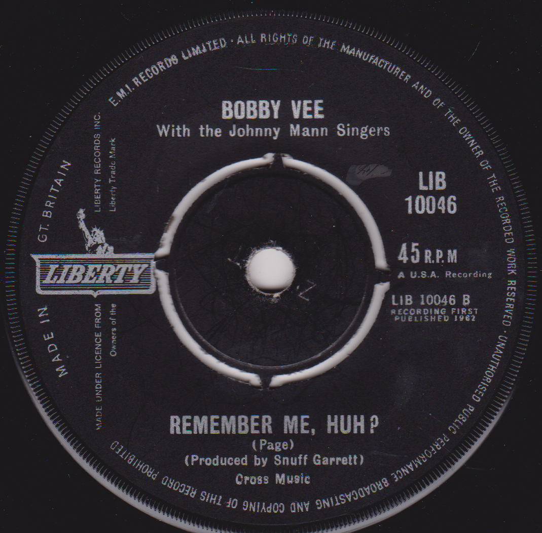 Bobby Vee – A Forever Kind Of Love (London 1962) 7" vinyl single VG/-