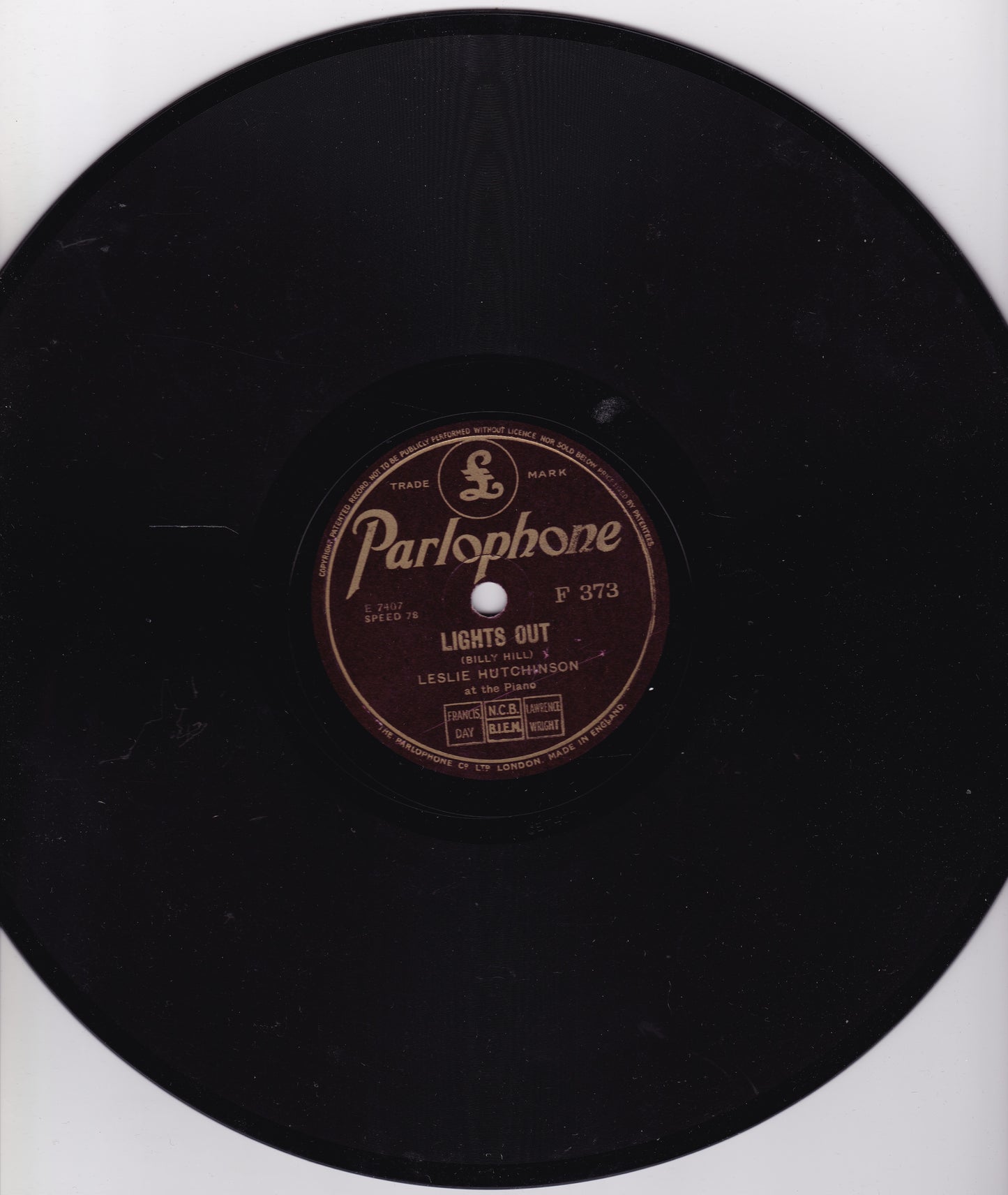Leslie Hutchinson – These Foolish Things (Parlophone 1936) 10" shellac VG/-