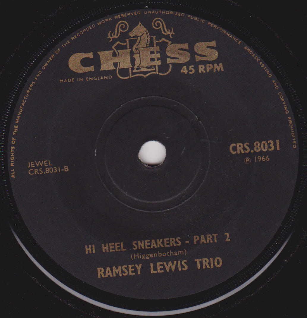 Ramsey Lewis Trio – Hi Heel Sneakers (Chess 1966) 7" vinyl single VG/-
