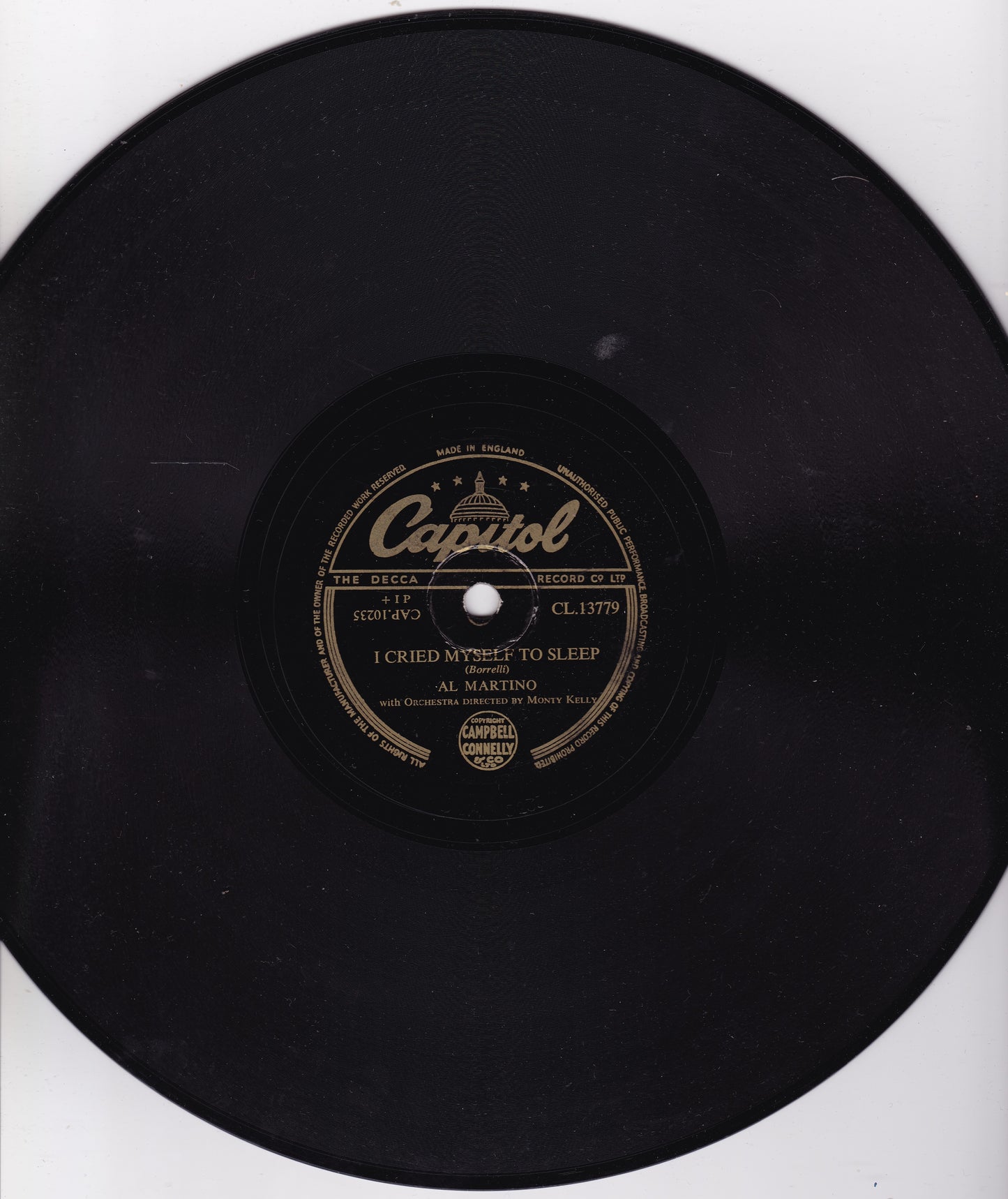 Al Martino – Here In My Heart (Capitol 1952) 10" shellac VG/-