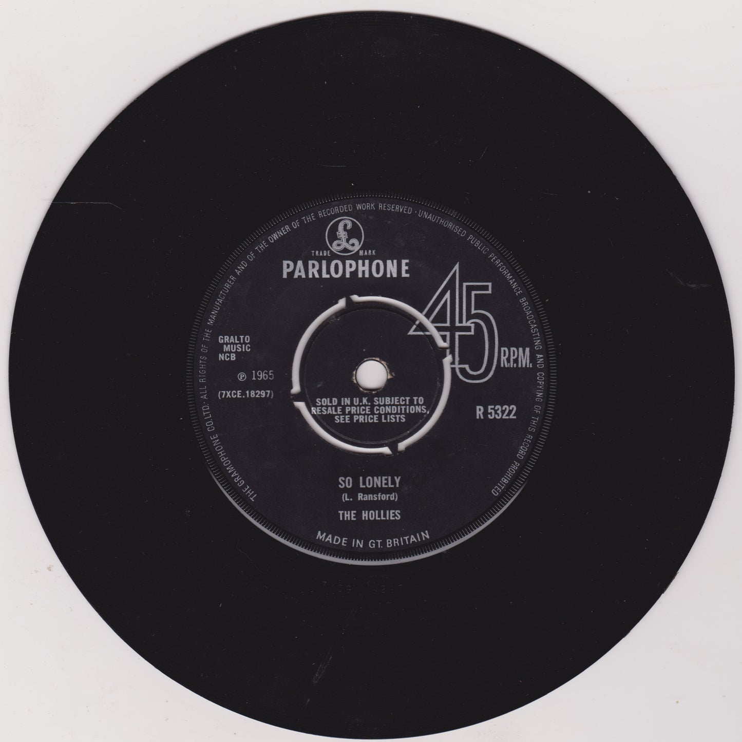 The Hollies – Look Through Any Window (Parlophone 1965) 7" vinyl single VG/-