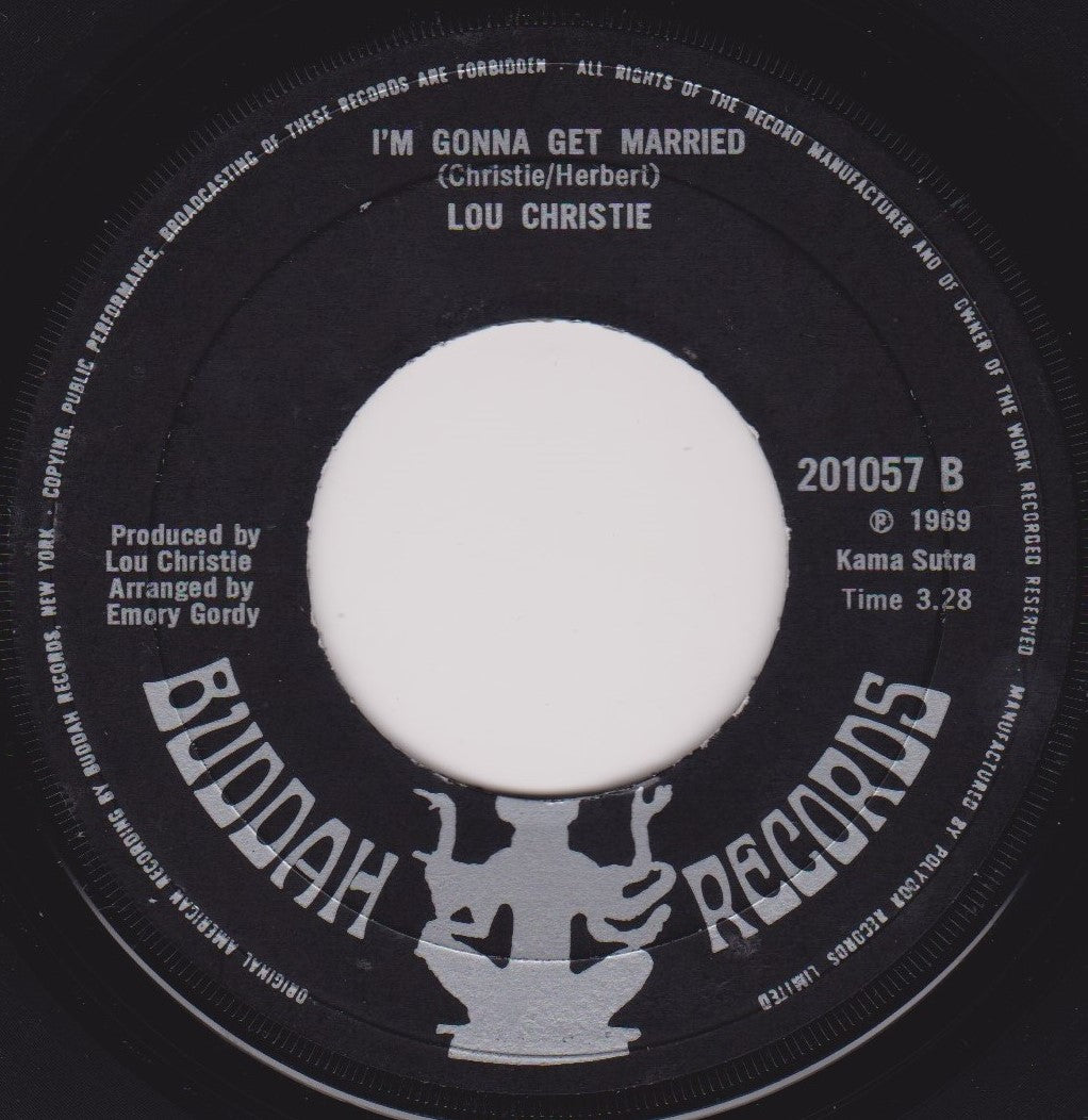 Lou Christie – I'm Gonna Make You Mine (Buddah 1969) 7" vinyl single VG/- jukebox