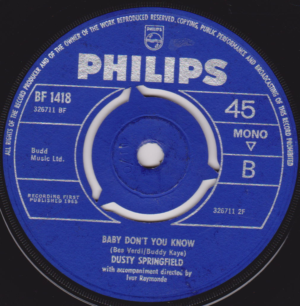 Philips record label with text and branding