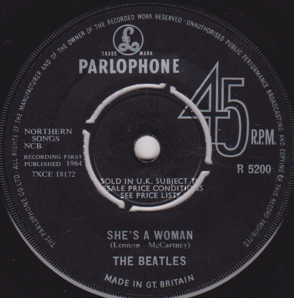 The Beatles – I Feel Fine (Parlophone 1964) 7" vinyl single VG/-