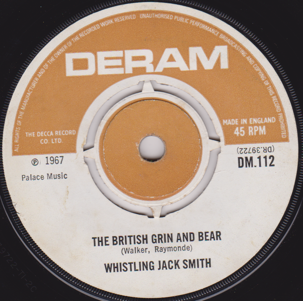 Whistling Jack Smith – I Was Kaiser Bill's Batman (Deram 1967) 7" vinyl single G+/-