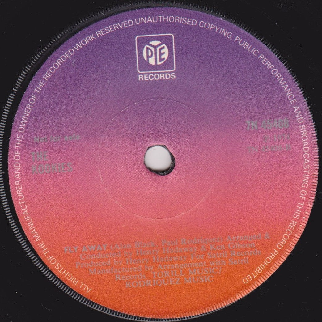 The Kookies - Johnny Angel Wings (Pye 1974) 7" vinyl single VG/VG promo