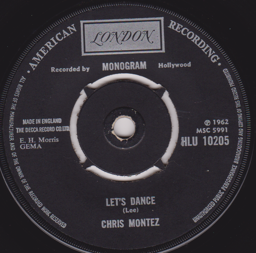 Chris Montez – Let's Dance / Some Kinda Fun (London 1968) 7" vinyl single G+/-