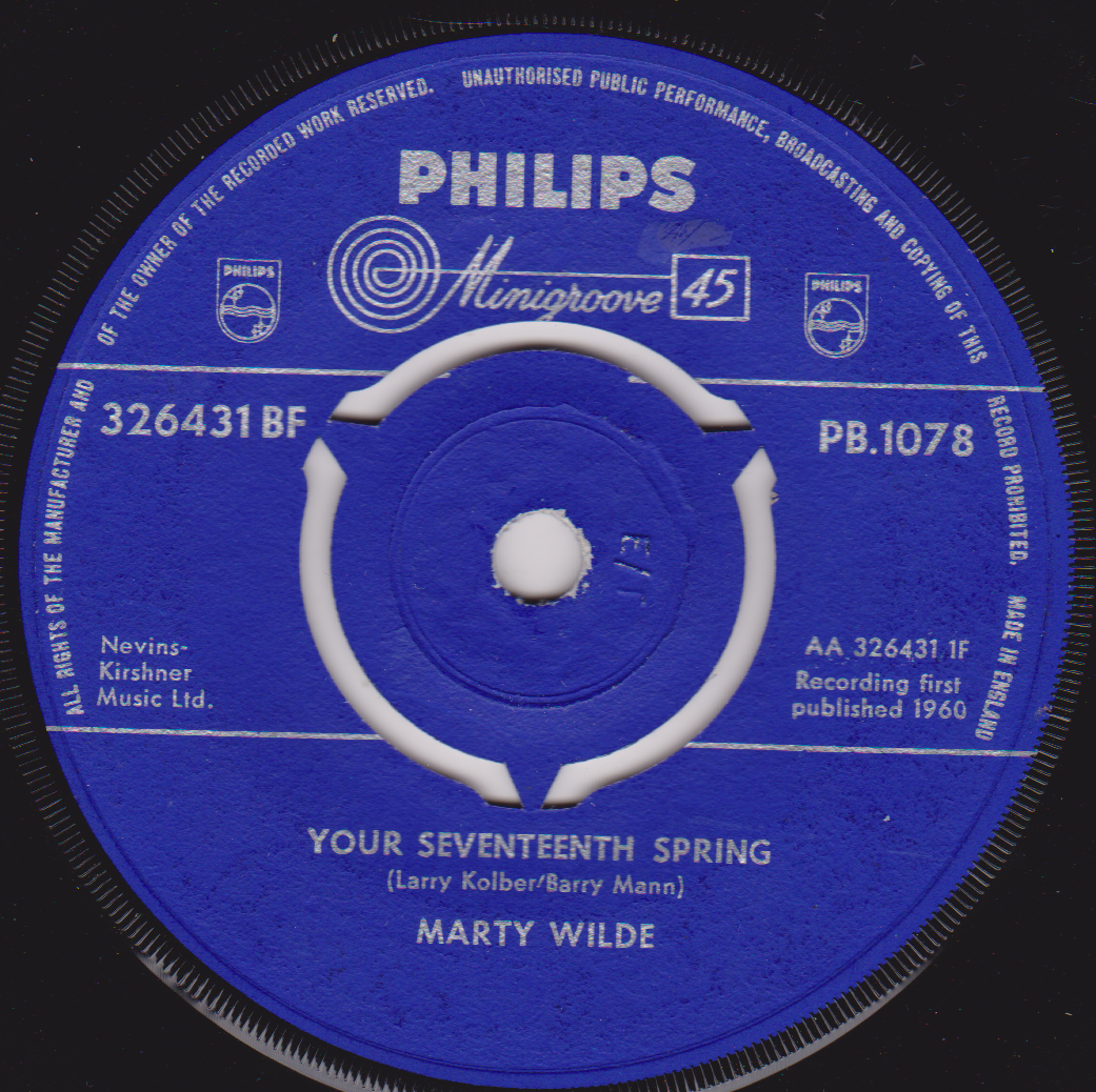Marty Wilde - Little Girl (Philips 1960) 7" vinyl single VG/-
