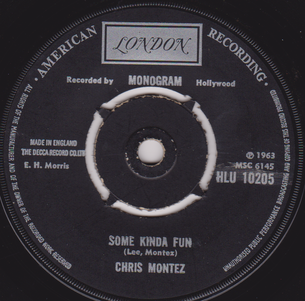 Chris Montez – Let's Dance / Some Kinda Fun (London 1968) 7" vinyl single G+/-