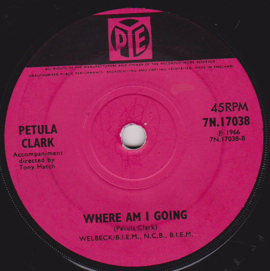 Petula Clark – My Love (Pye, 1966) 7" vinyl single VG/-