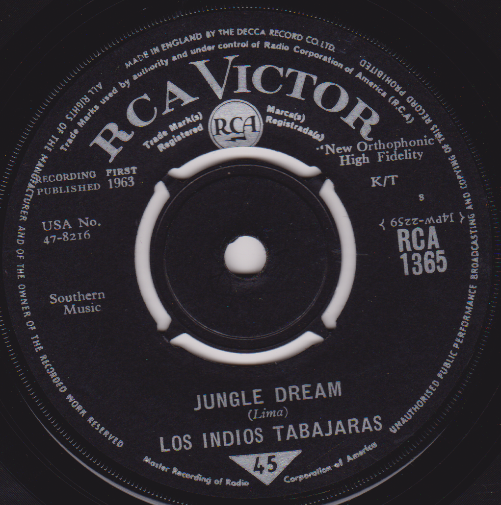 Los Indios Tabajaras – Maria Elena (RCA 1963) 7" vinyl single VG/-