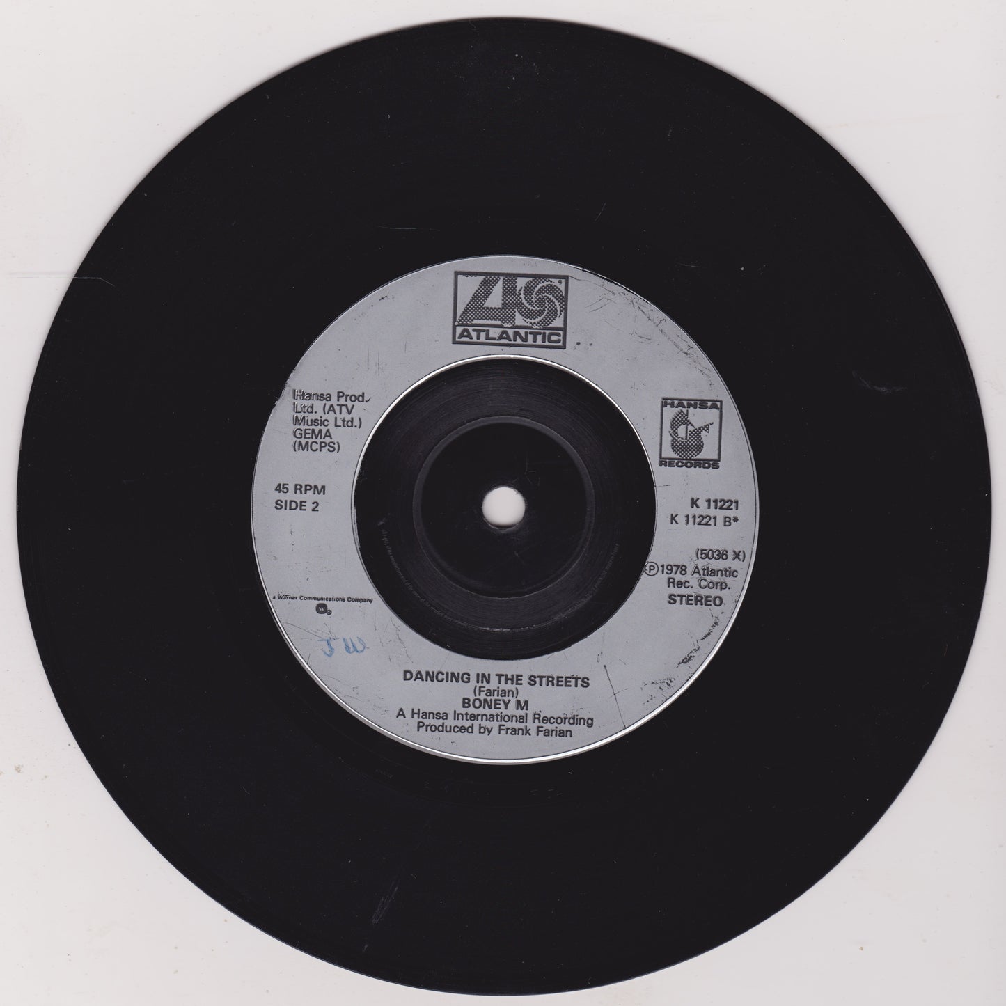 Boney M – Mary's Boy Child (Atlantic 1978) 7" vinyl single G+/-