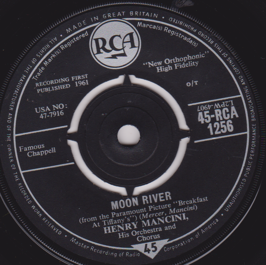 Henry Mancini – Moon River (RCA 1961) 7" vinyl single VG/-