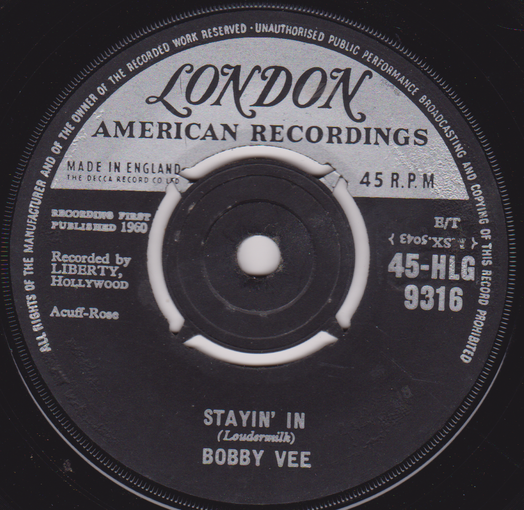 Bobby Vee – More Than I Can Say (London 1960) 7" vinyl single VG/-