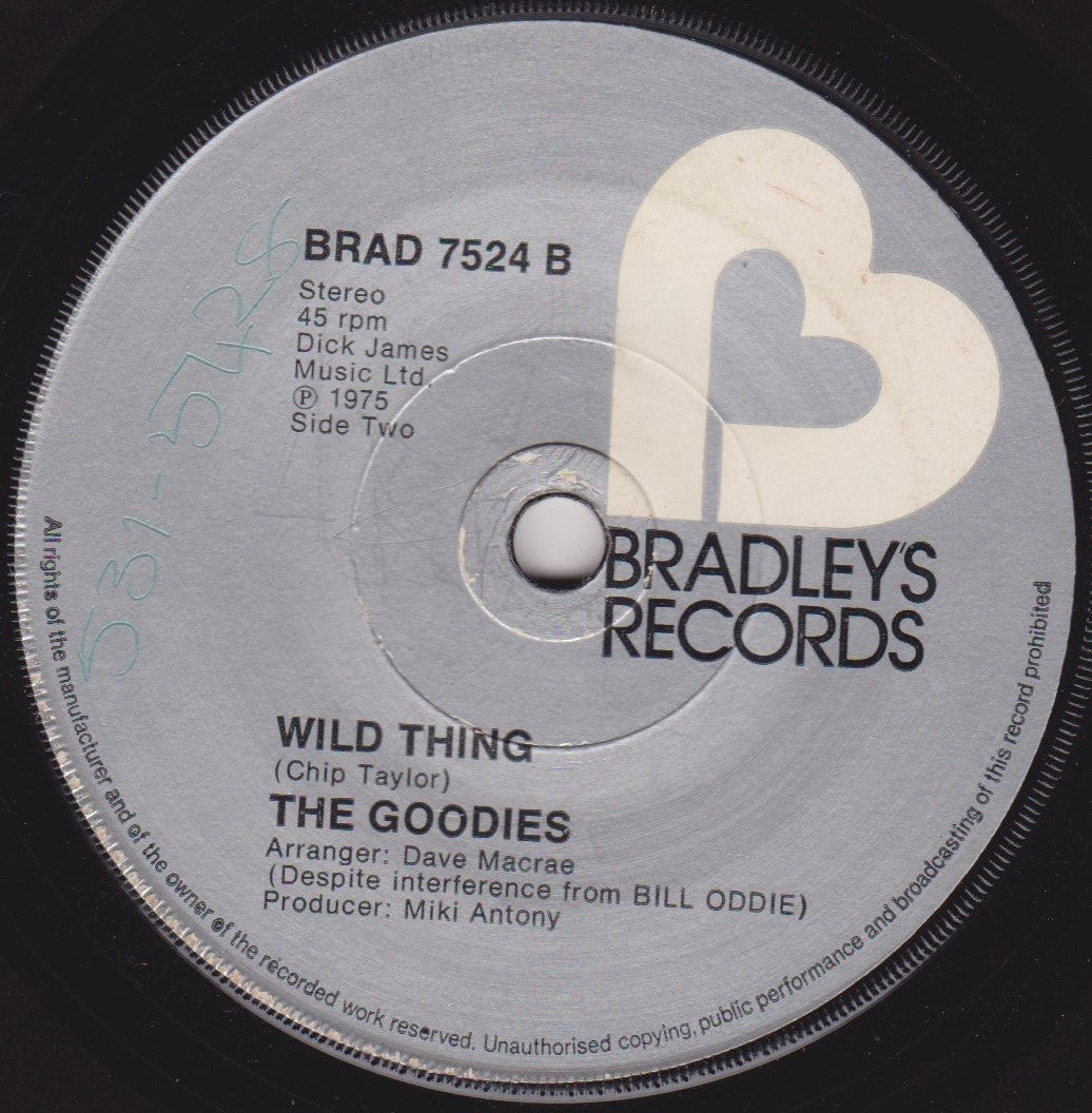 The Goodies – Nappy Love (Bradley's 1975) 7" vinyl single G+/-