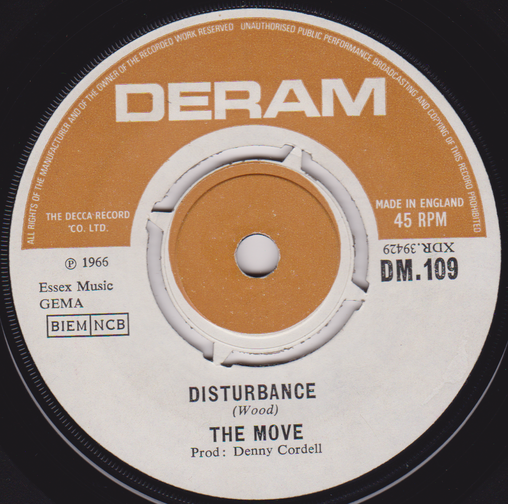 The Move – Night Of Fear (Deram 1966) 7" vinyl single VG/-