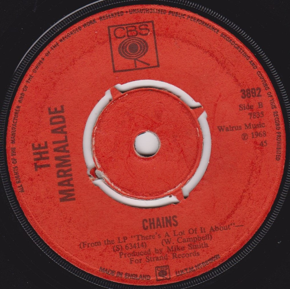 The Marmalade – Ob-La-Di Ob-La-Da (CBS 1968) 7" vinyl single G+/-