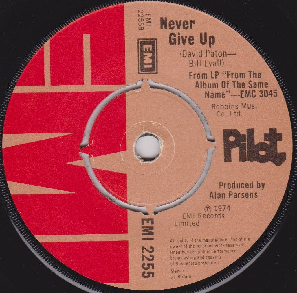 Pilot – January (EMI 1975) 7" vinyl single G+/-