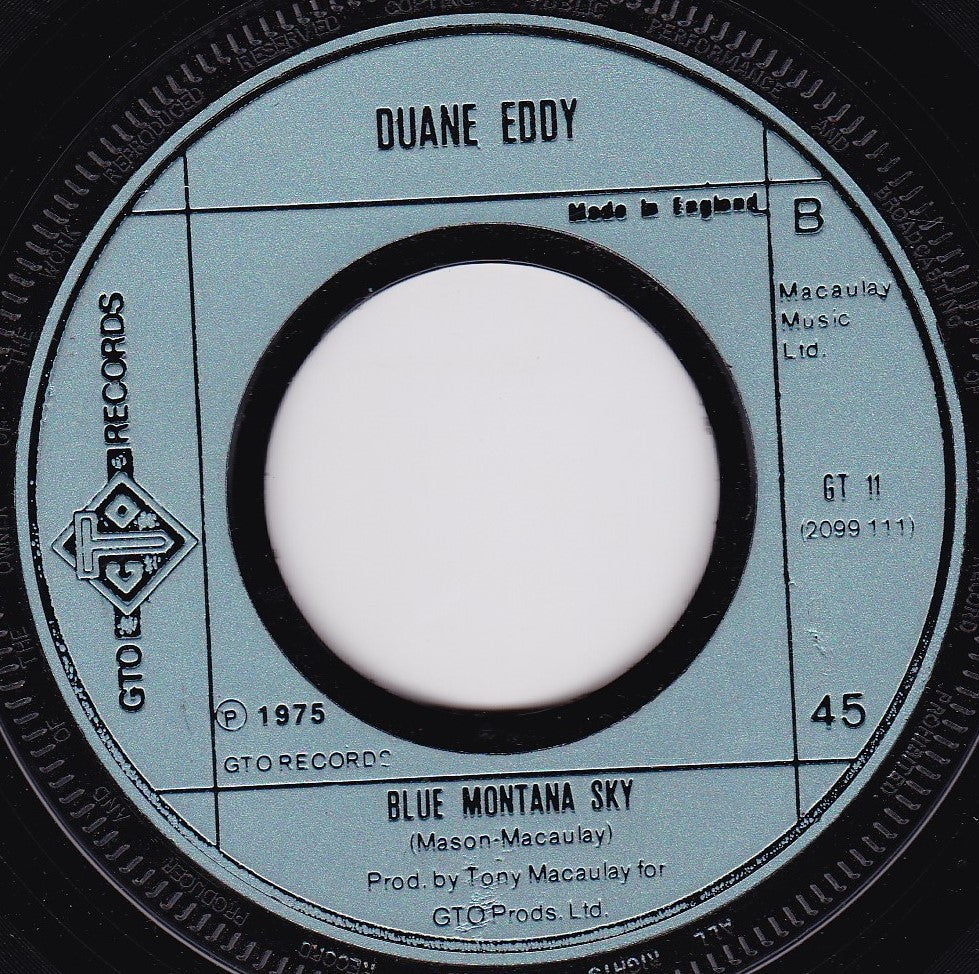 Duane Eddy – Play Me Like You Play Your Guitar (GTO 1975) 7" vinyl single G+/-