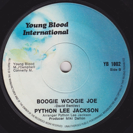 Python Lee Jackson – In A Broken Dream (Young Blood International 1972) 7" vinyl single G+/-