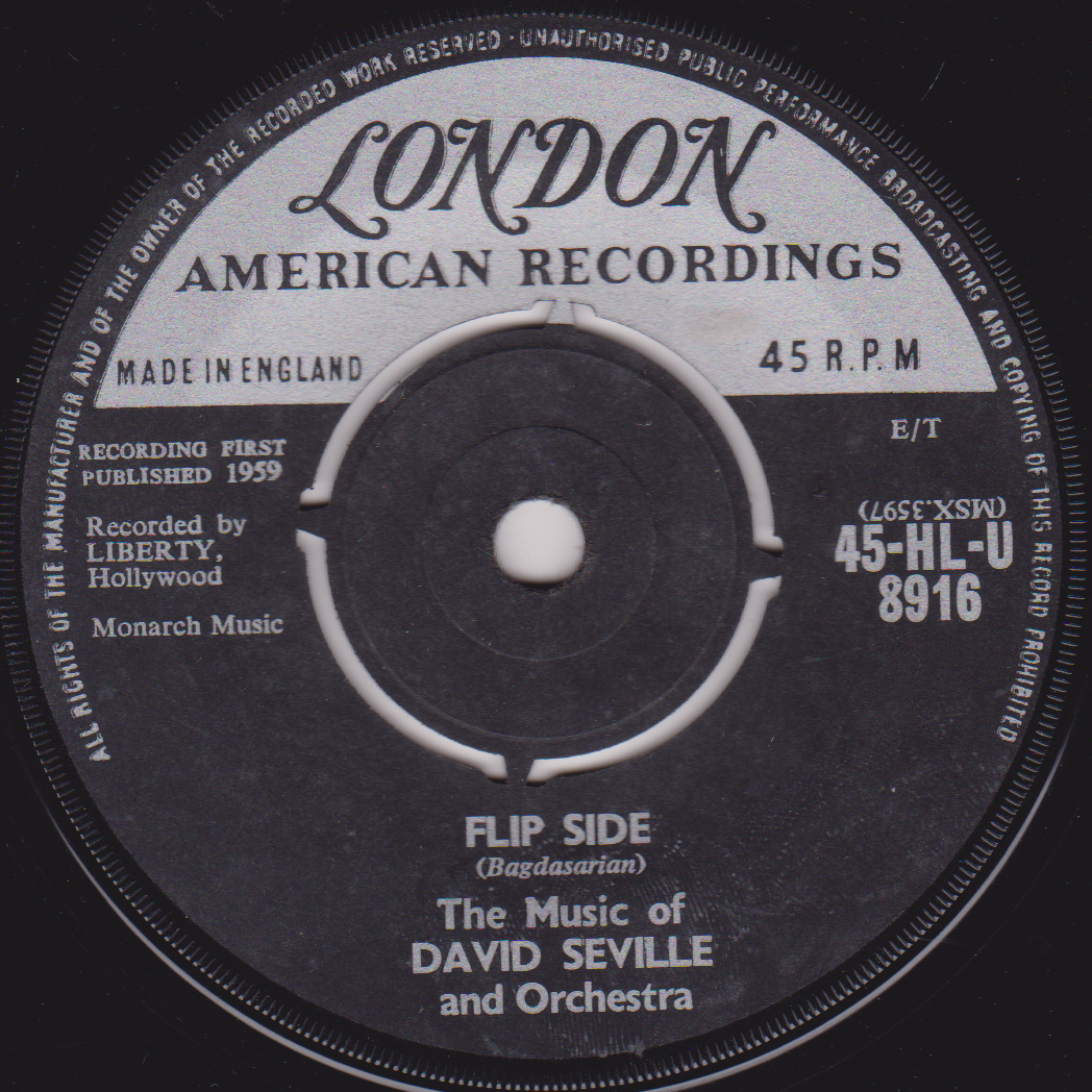 David Seville And His Orchestra / The Chipmunks – Ragtime Cowboy Joe 7" vinyl single VG/-