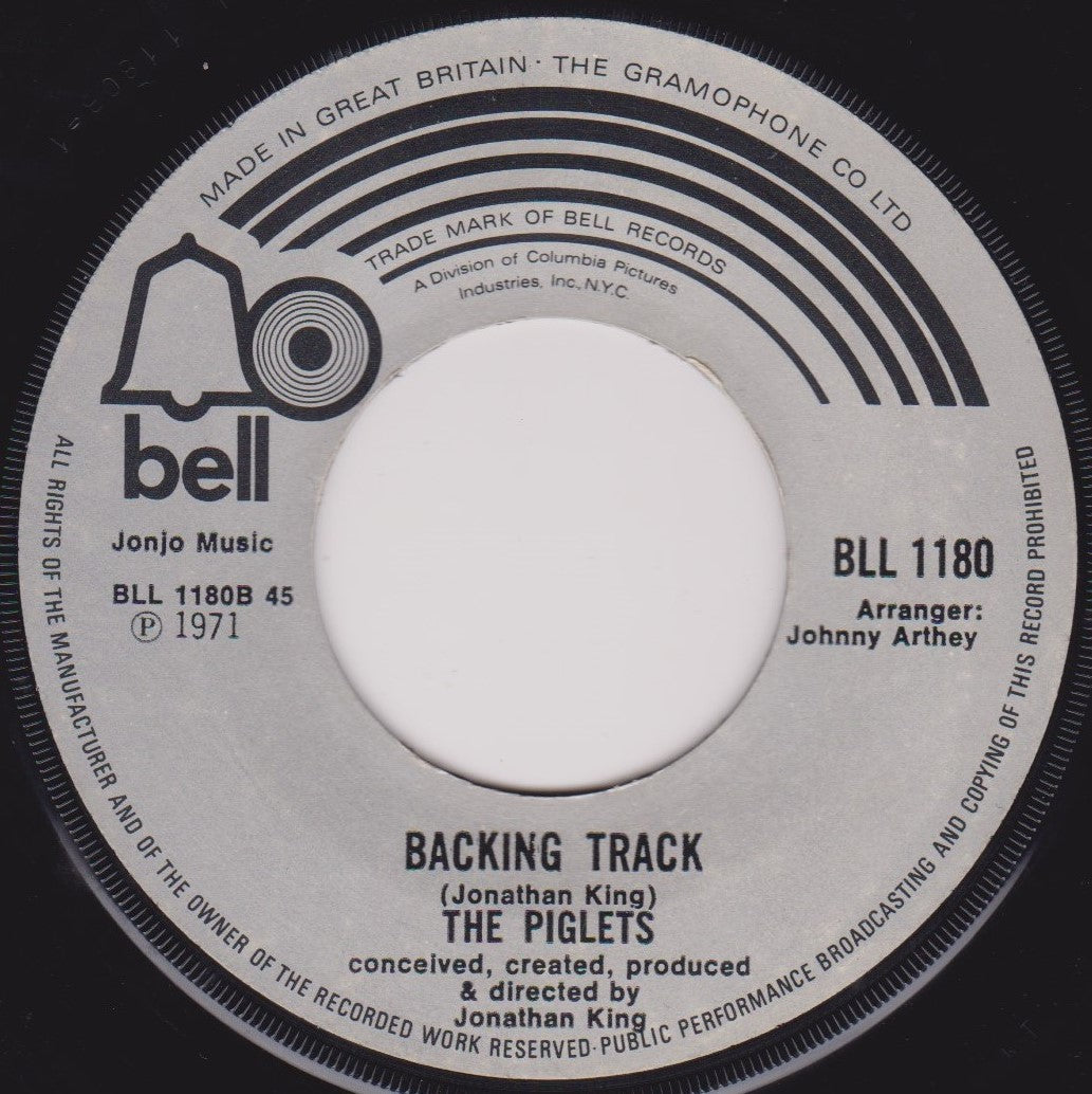 The Piglets – Johnny Reggae (Bell 1971) 7" vinyl single G+/- jukebox centre