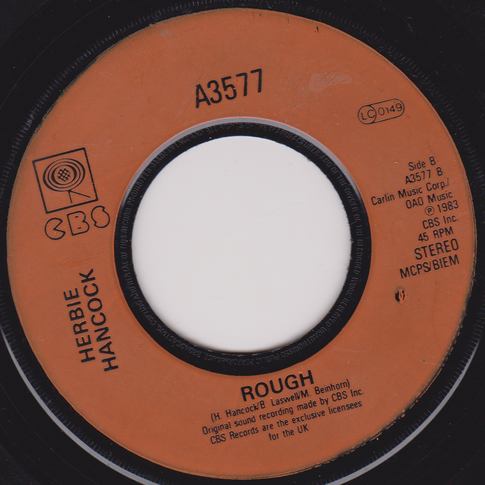 Herbie Hancock – Rockit (CBS 1983) 7" vinyl single G+/- jukebox centre